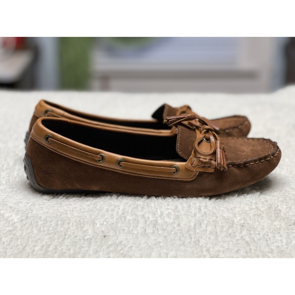 boc b.o.c. Brown Leather Slip On Moccasins Women’s Shoes BC6793 Outdoor Size 8